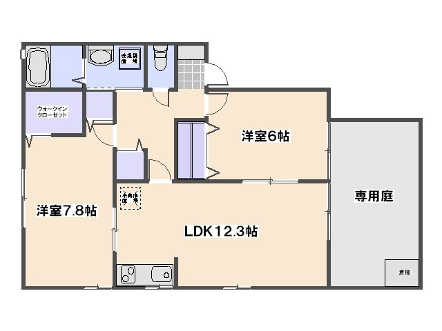 フォンティーヌ　F棟 間取り