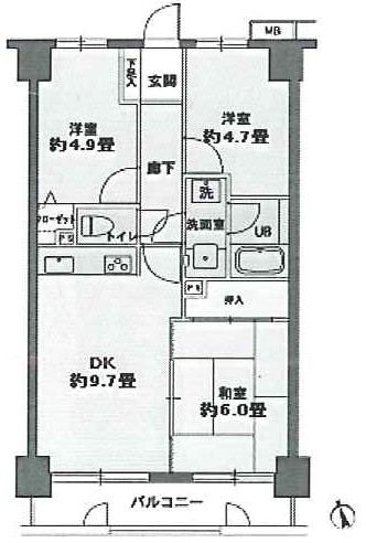 シティレジデンス豊田 0208号室 間取り
