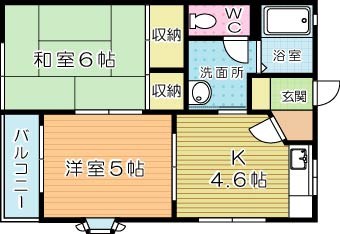 ボーヴィラージュⅡ 202号室 間取り