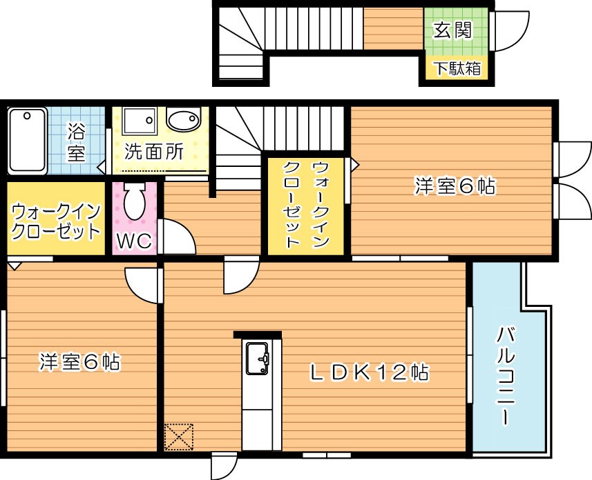 スターヒルズⅡ 201号室 間取り