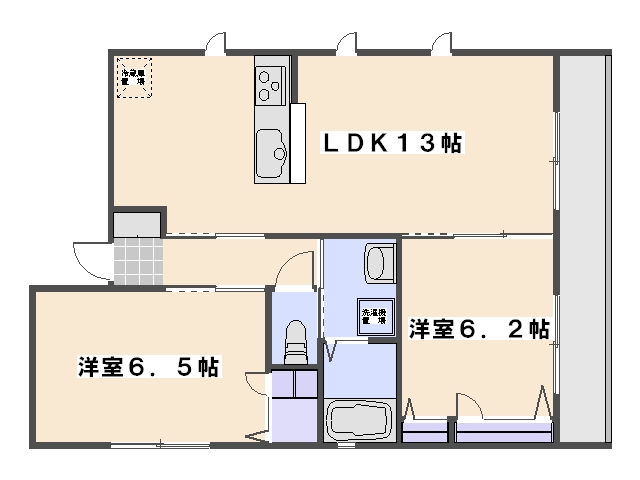メゾーネ　Ａ棟 間取り
