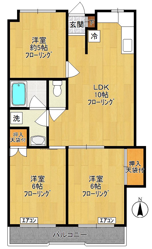 レフォール向ヶ丘 306号室 間取り