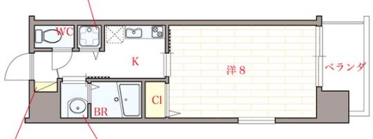 オリエンタル靭本町 間取り