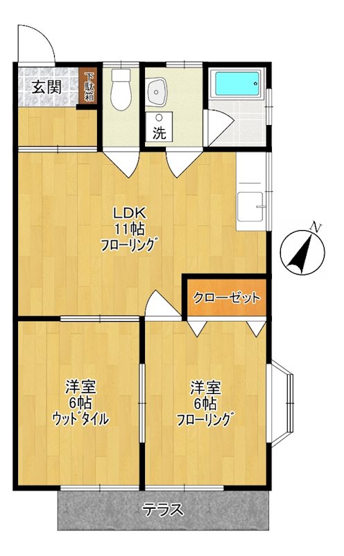 メゾンポワール 間取り図