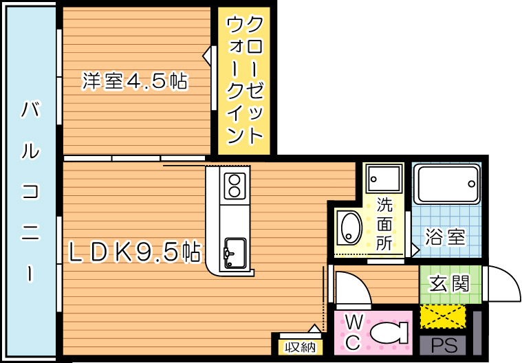 D-K house 間取り図