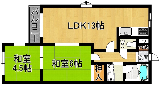 グリーンフィールド平城山 間取り図