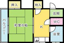 九設ビル　 405号室 間取り