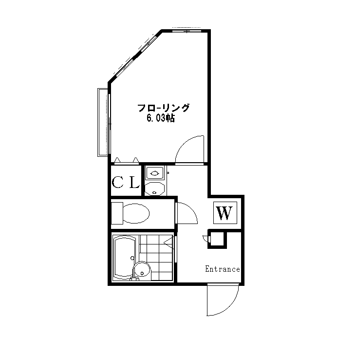 コンフォートS 101号室 間取り