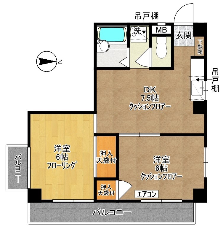 ムツミハイム 間取り図