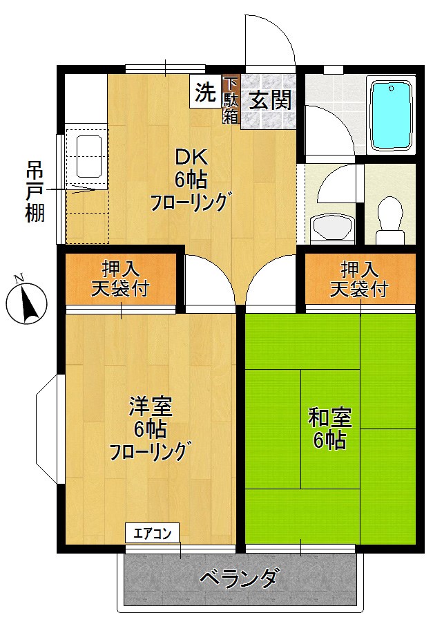 コーポサンライズ 間取り図