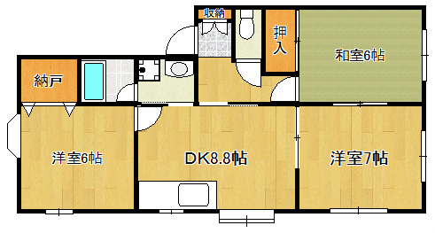 アベニュー上山A棟 間取り