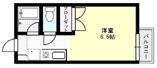 第3フジハイツ X01~X10号室 間取り