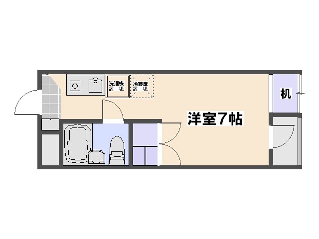 パラドール廿日市佐方 307号室 間取り