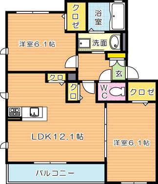 フィールドサイド 間取り図