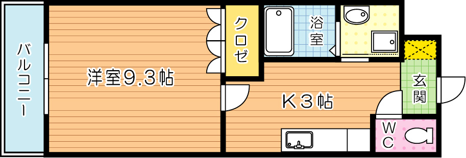 ＮＨサンハイム  401号室 間取り