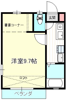 フラットⅠ X01~X02号室 間取り