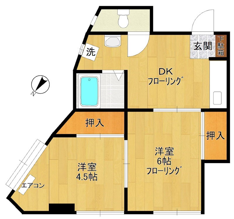 第1広田マンション 501号室 間取り