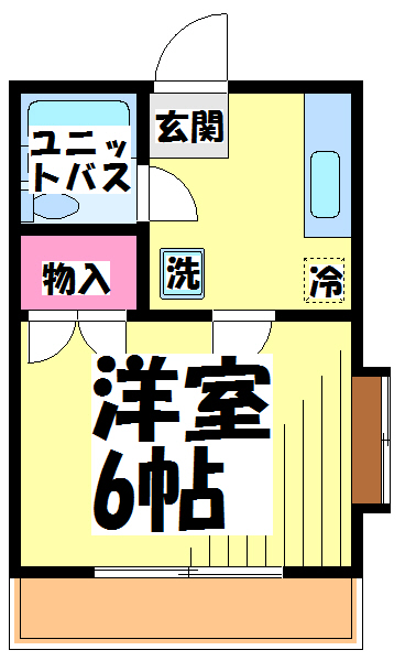 コーポリバー 間取り