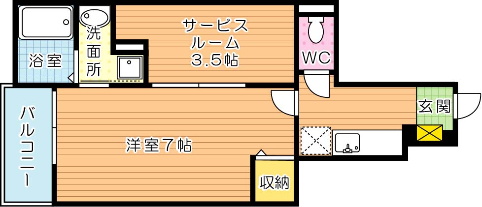 フレシール黒崎 間取り