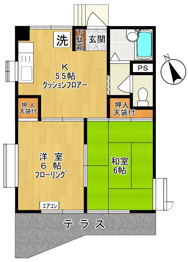 メゾンドヒロタ 間取り図