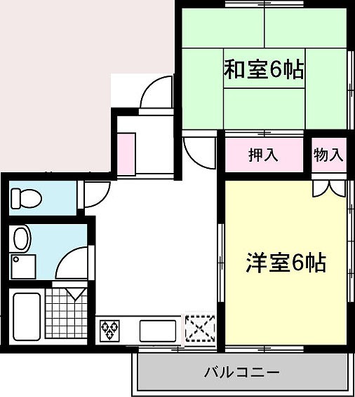 リヴェールキムラ X01号室 間取り