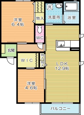 コンフォールメゾン湯川 202号室 間取り