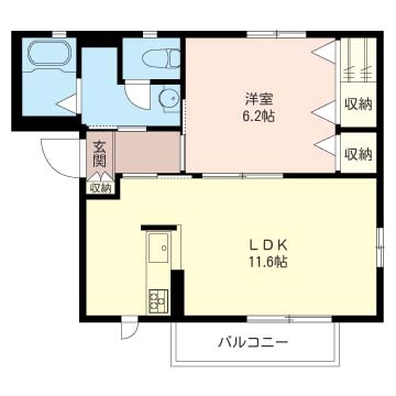 カメリアハイツB 間取り