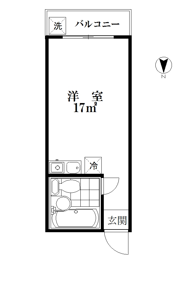 サンハイツ　 201号室 間取り