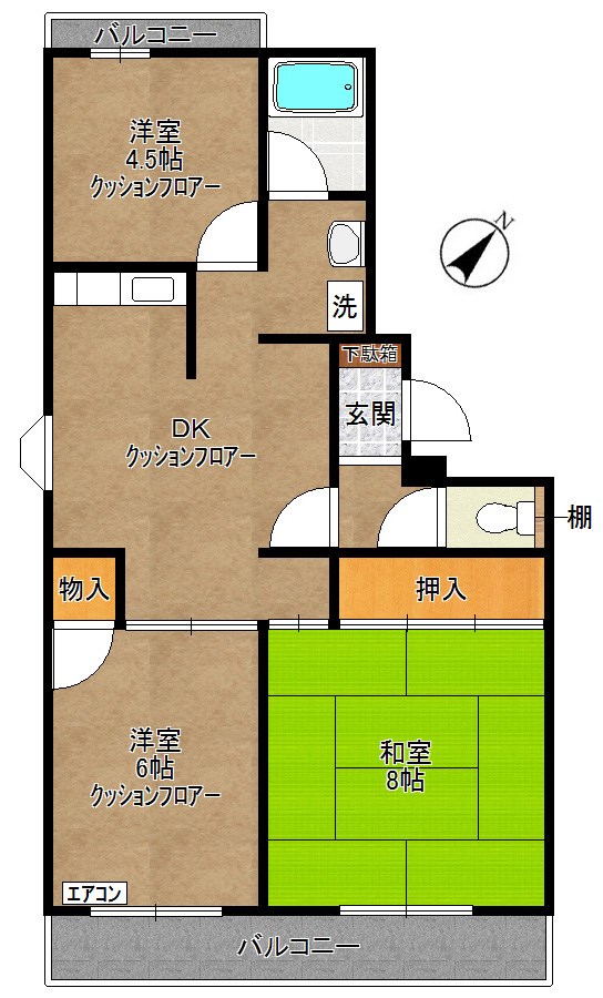 サングリーン8 間取り図