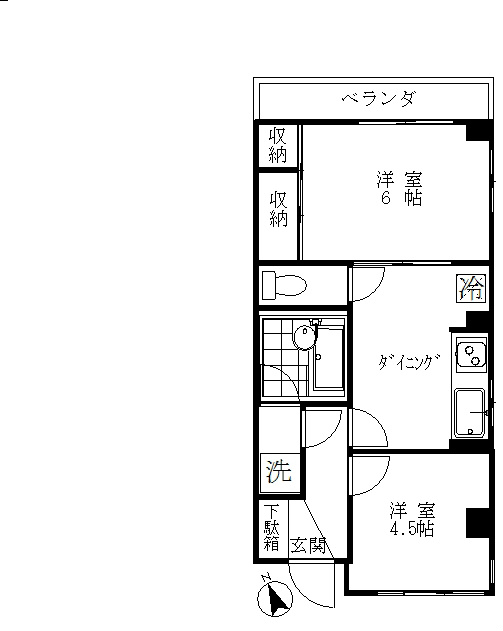 グレース山口 間取り図