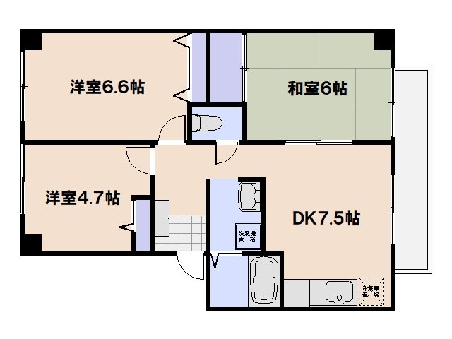 フォブールK’s 203号室 間取り