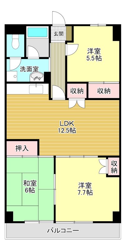 シャルマン・5 間取り