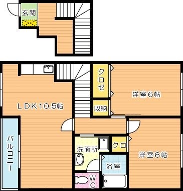 アーバンコート21　Ｂ棟　 間取り