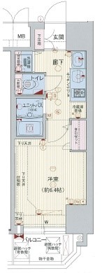 プレサンス心斎橋ラヴィ 間取り