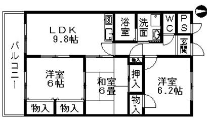 愛知県名古屋市港区油屋町２丁目 間取り