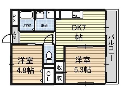 愛知県名古屋市中村区長筬町２丁目 間取り