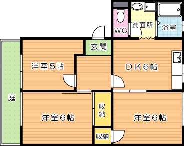 フレグランス赤坂　Ｂ棟　 間取り図