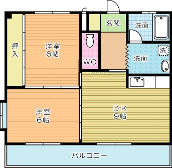 メゾーンイワタテⅡ 405号室 間取り