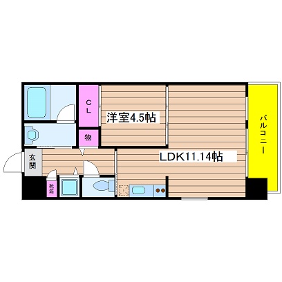 オリエンタル靭本町 間取り
