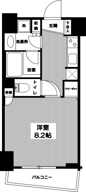 クリオタワー大塚台 1003号室 間取り