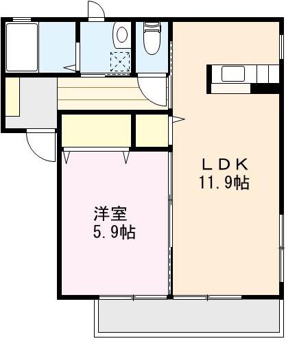 Les AmoureusesⅡ（レ・ザムルーズ） 間取り