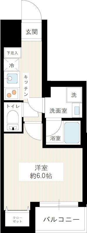 ＲＩＳＥ ＮＡＫＡＮＯ－ＭＡＴＳＵＧＡＯＫＡ 0403号室 間取り