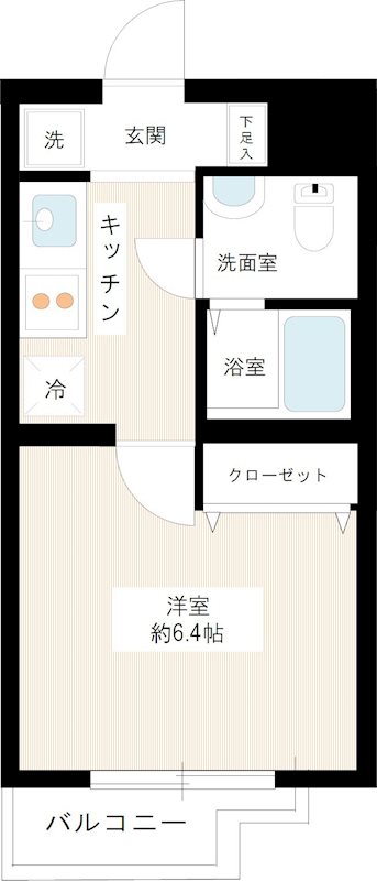 ヴェルト上野毛 0101号室 間取り
