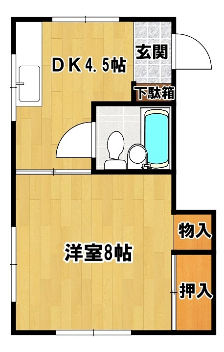 コーポ速水２ 間取り