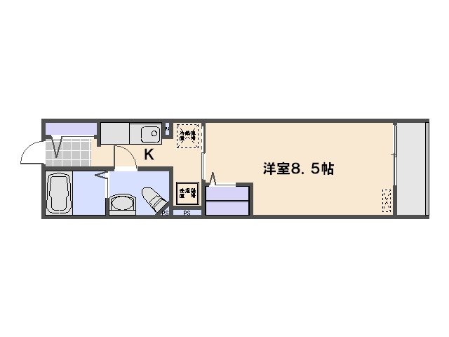 エミネント 102号室 間取り