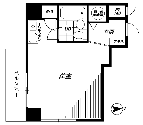 ﾗｲｵﾝｽﾞｽﾃｰｼｮﾝﾌﾟﾗｻﾞ半蔵門 501号室 間取り