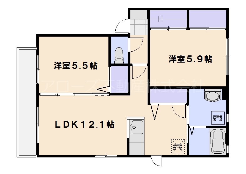 プリムヴェール　Ａ棟 間取り