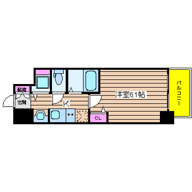 大阪府大阪市西区立売堀５丁目 間取り