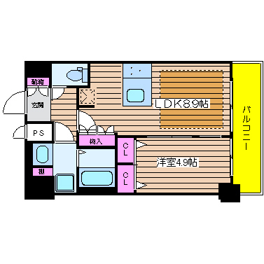 プレサンス阿波座ステーションフロント 間取り