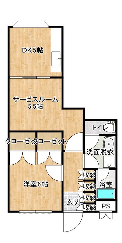 シェ・ル・ブラン 間取り